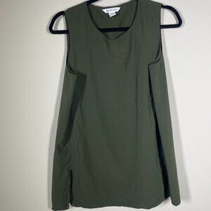 Athleta Refined Zephyr Tank Top Olive Green Size M Women's Athleisure!